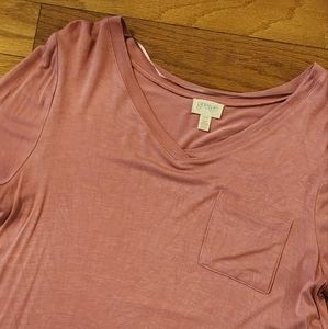 Greige Dress V Neck